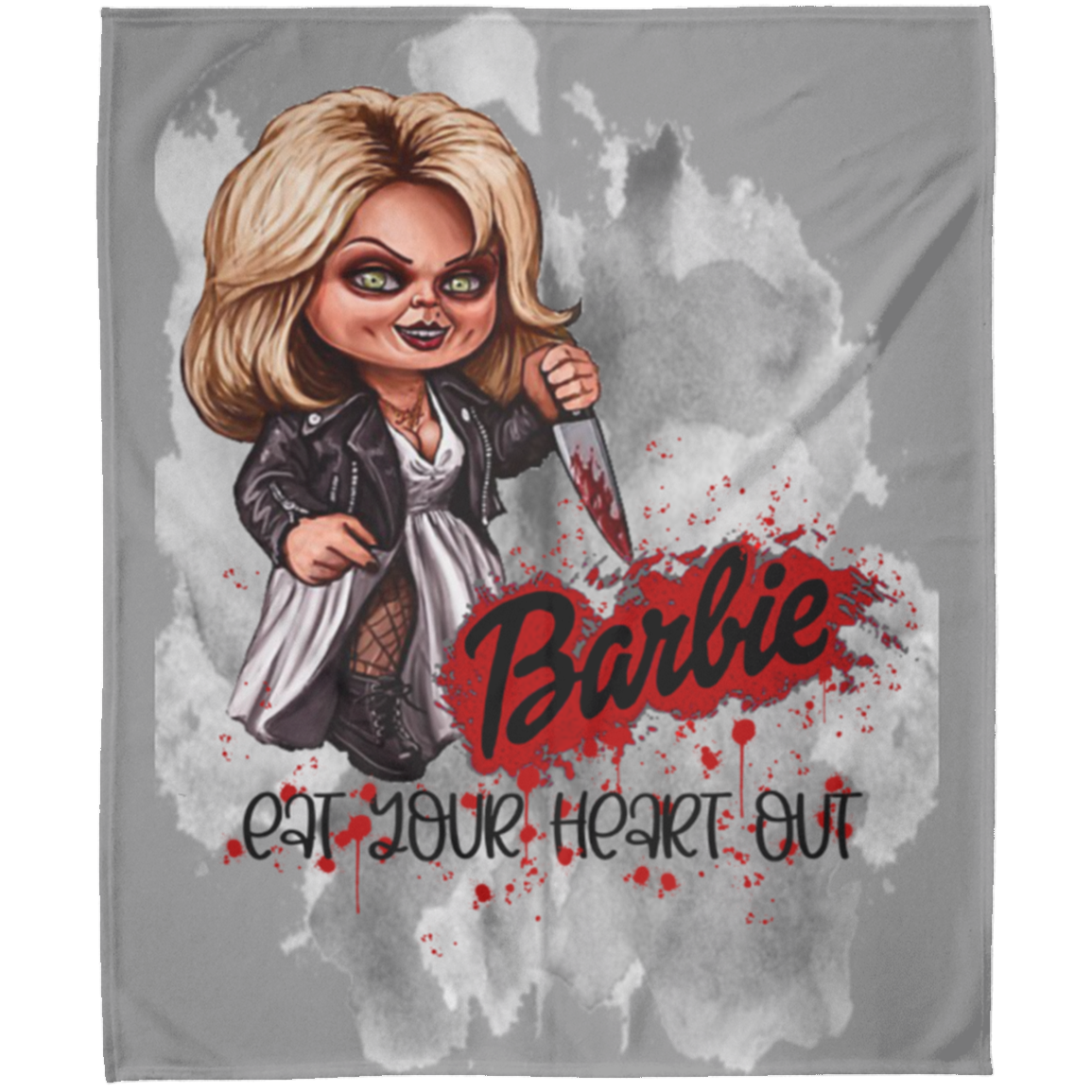 Untitled design - 2023-07-28T200054.043 FLM Barbie Eat Your Heart Out Arctic Fleece Blanket 50x60