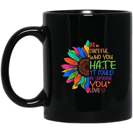 BM11OZ  Be Careful 11 oz. Black Mug