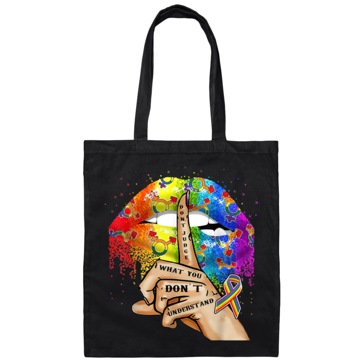 BE007  Don't Judge What You Don't Understand Canvas Tote Bag