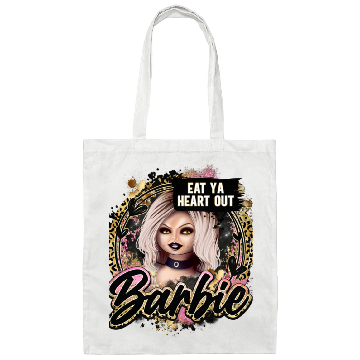 Untitled design (97) BE007 Eat Ya Heart Out Canvas Tote Bag