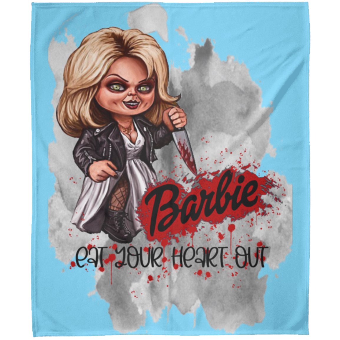 Untitled design - 2023-07-28T200054.043 FLM Barbie Eat Your Heart Out Arctic Fleece Blanket 50x60