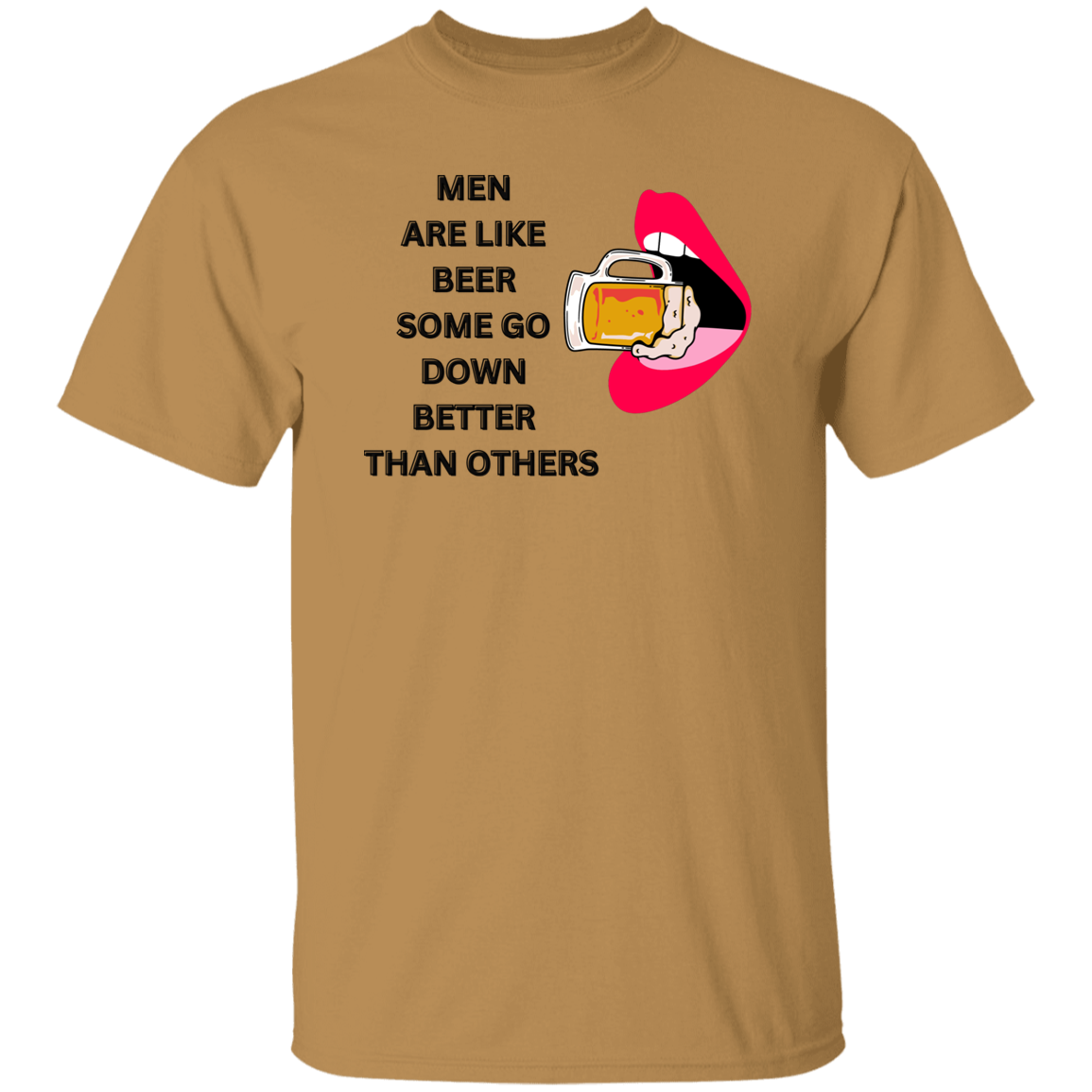 G500  Men Are Like Beer 5.3 oz. T-Shirt