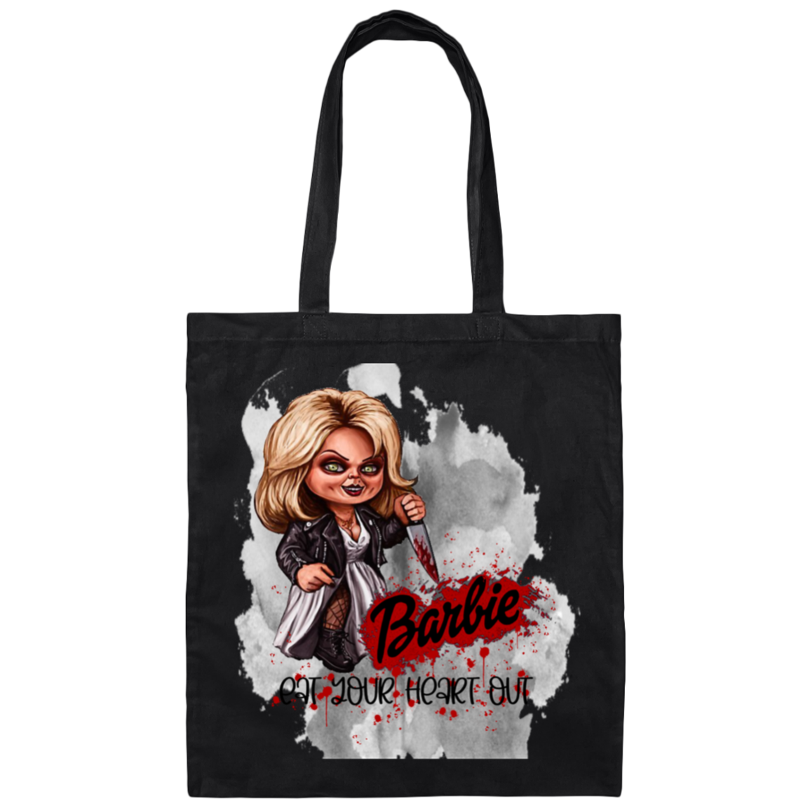 Untitled design - 2023-07-28T194333.087 BE007  Barbie Eat Your Heart Out Canvas Tote Bag