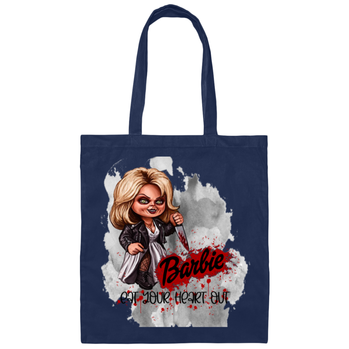 Untitled design - 2023-07-28T194333.087 BE007  Barbie Eat Your Heart Out Canvas Tote Bag