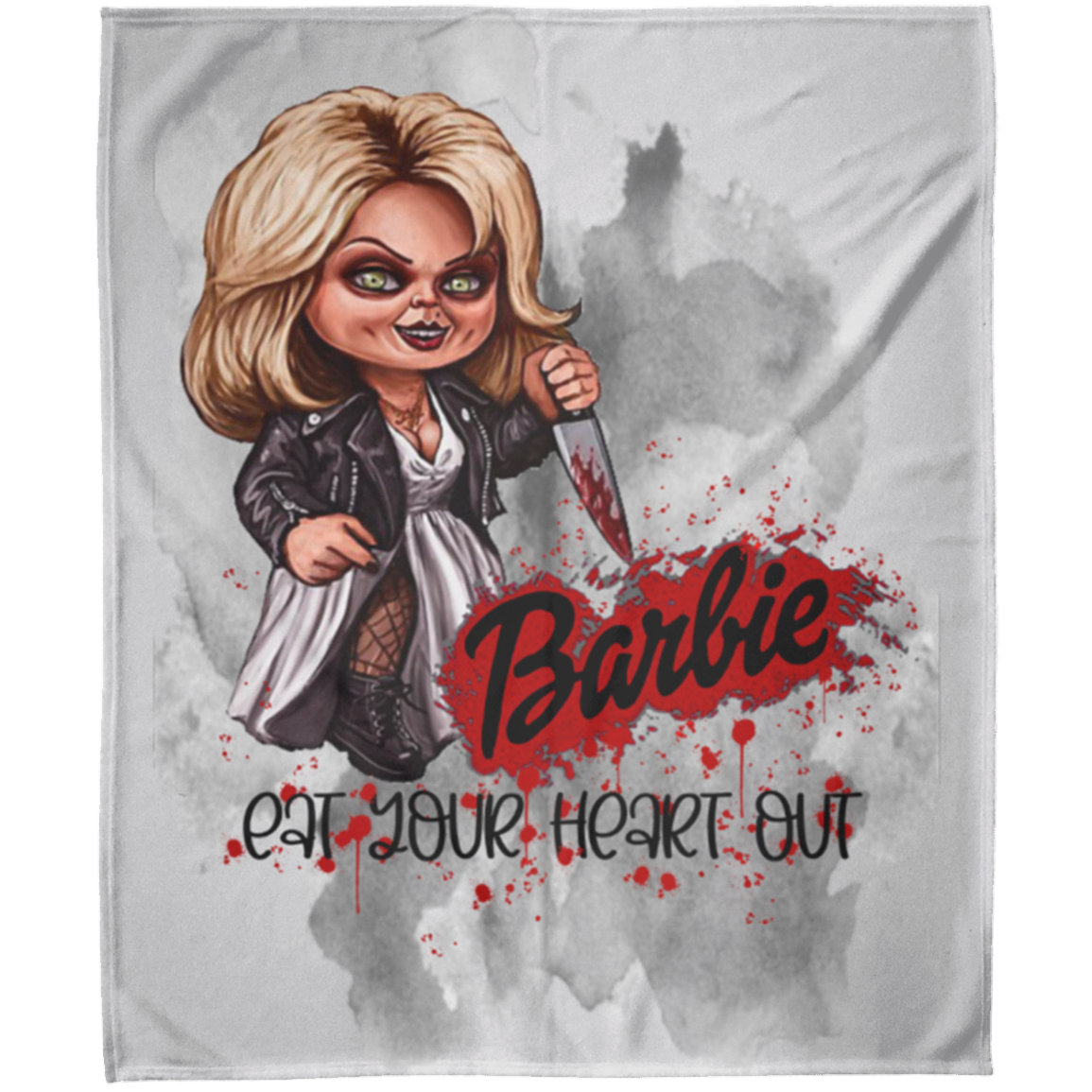 Untitled design - 2023-07-28T200054.043 FLM Barbie Eat Your Heart Out Arctic Fleece Blanket 50x60