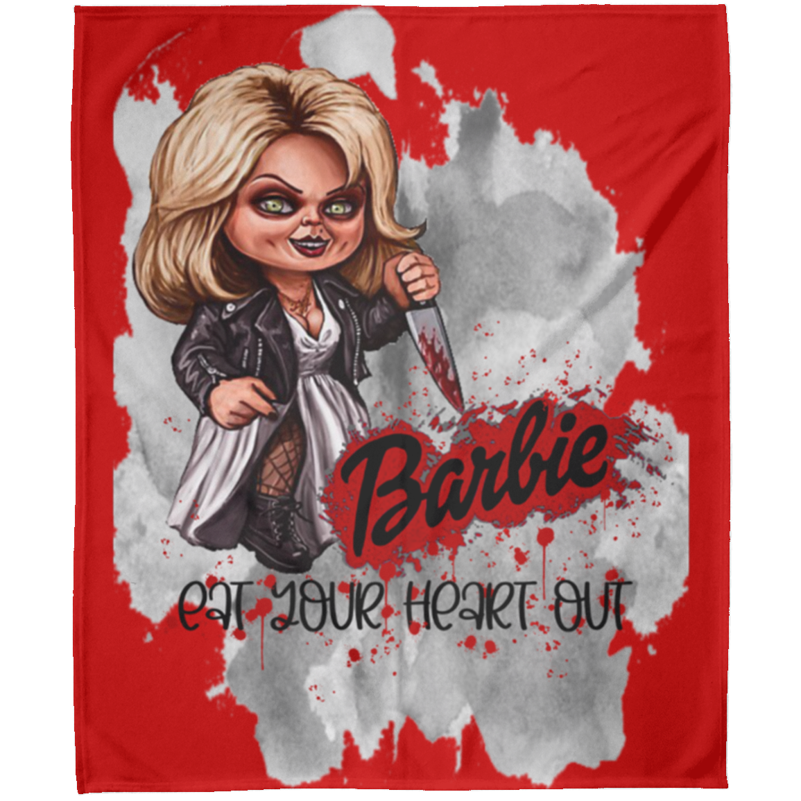 Untitled design - 2023-07-28T200054.043 FLM Barbie Eat Your Heart Out Arctic Fleece Blanket 50x60