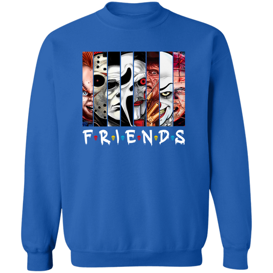 Horror Friends designs 8 Character Crewneck Sweater / Hoodies