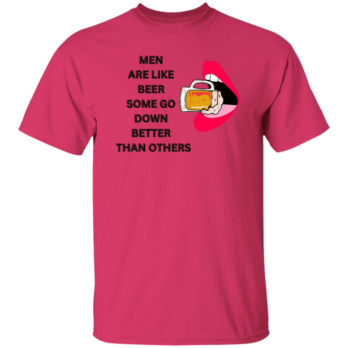 G500  Men Are Like Beer 5.3 oz. T-Shirt