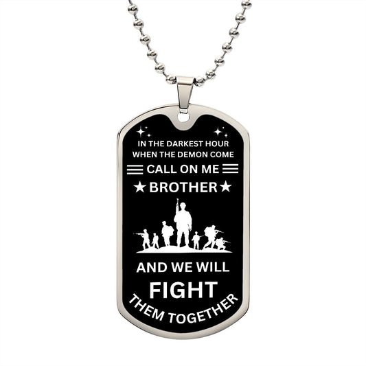 In The Darkest Hour / Dog Tag Necklace