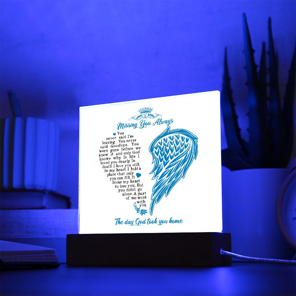 Missing You Always / Square Acrylic Plaque