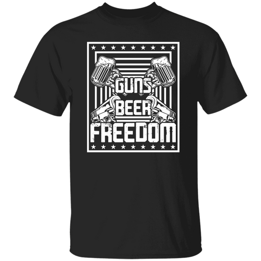 G500  Guns Beer Freedom 5.3 oz. T-Shirt