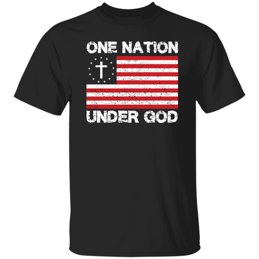G500  One Nation Under God 5.3 oz. T-Shirt