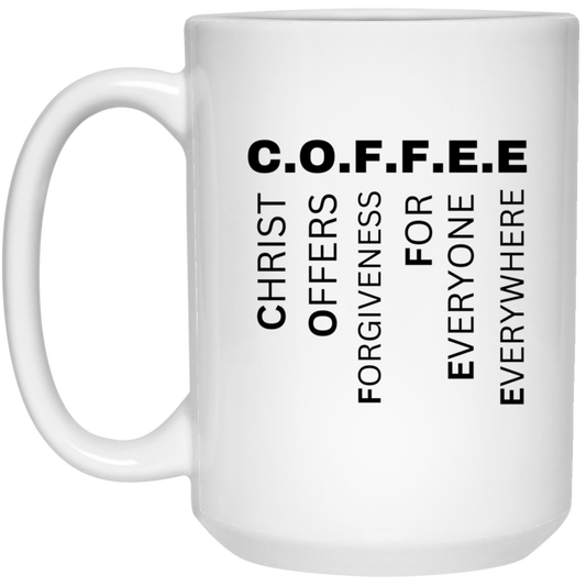21504 15 oz.  COFFEE White Mug