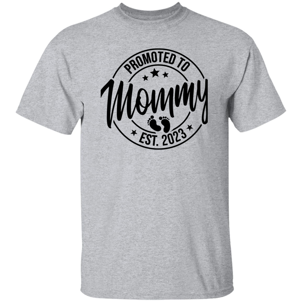 G500  Promoted  To Mommy 5.3 oz. T-Shirt