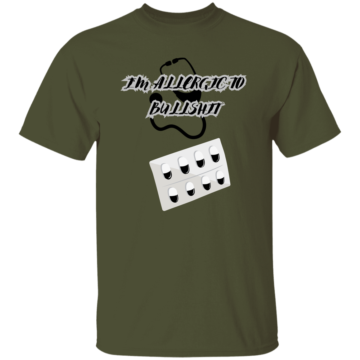 G500  I' m Allergic To Bullshit 5.3 oz. T-Shirt