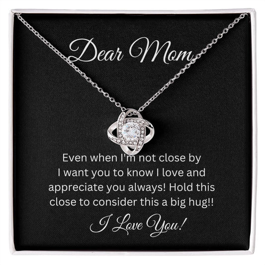 Dear Mom / I Love You / Love Knot Necklace