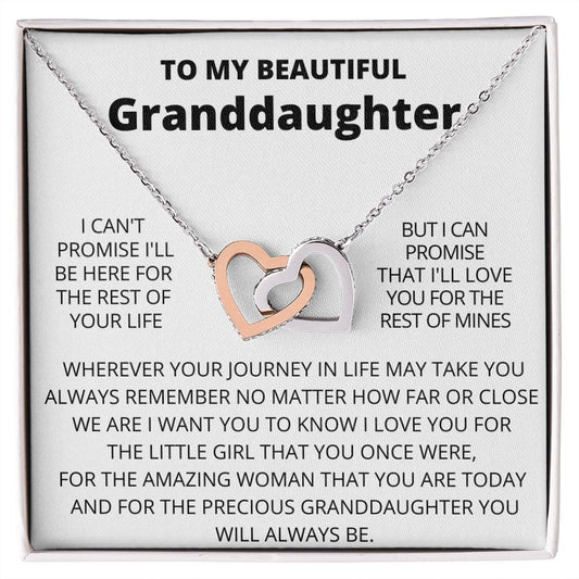 To My Granddaughter / I can't Promise / Interlocking Necklace