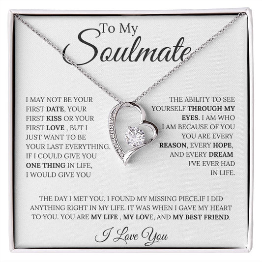 To My Soulmate / You Are My Life / Forever Love Necklace