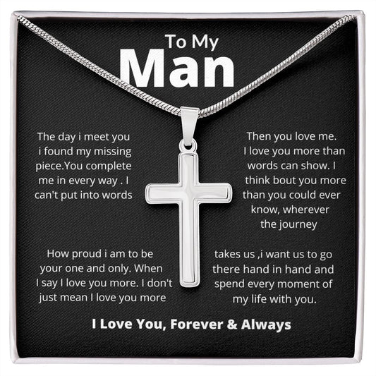To My Man | The Day I Meet You | Cross Necklace