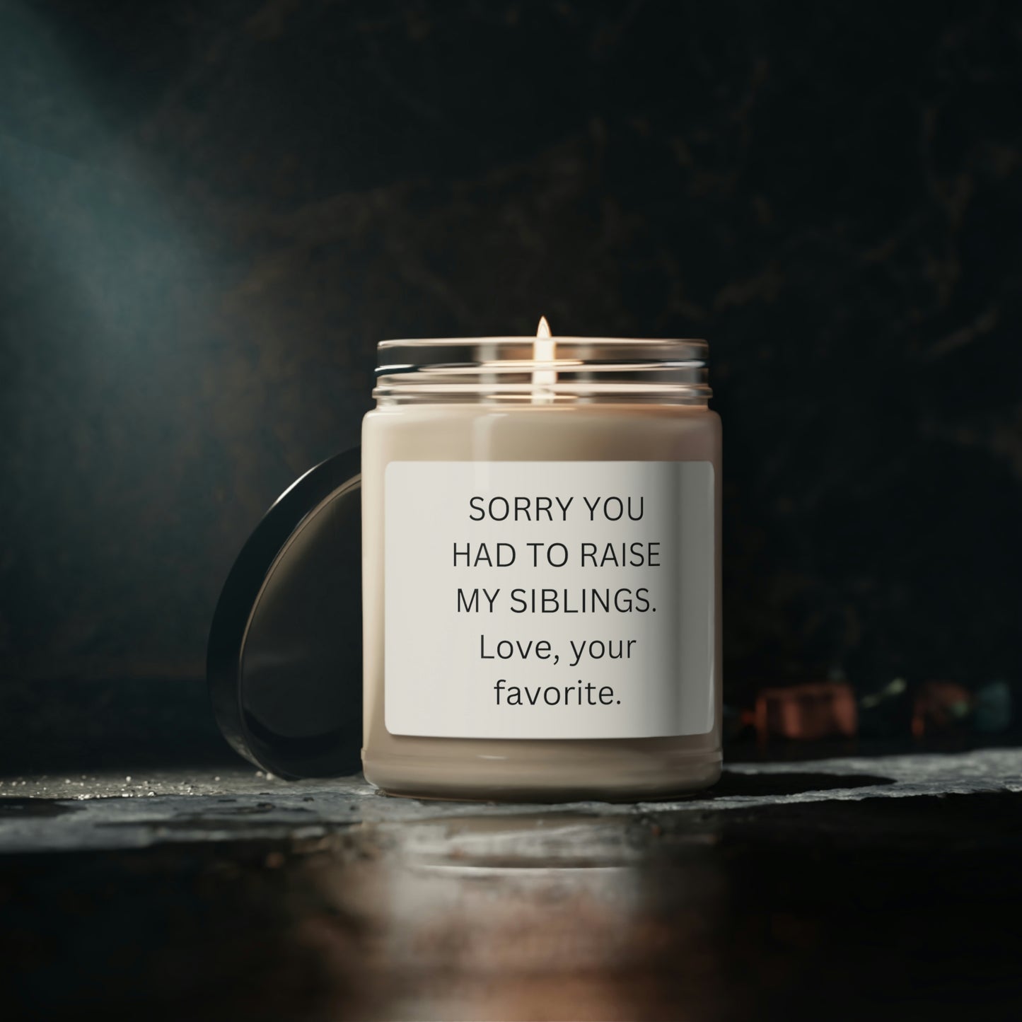 Sorry You Had To Raise My Siblings Scented Soy Candle, 9oz